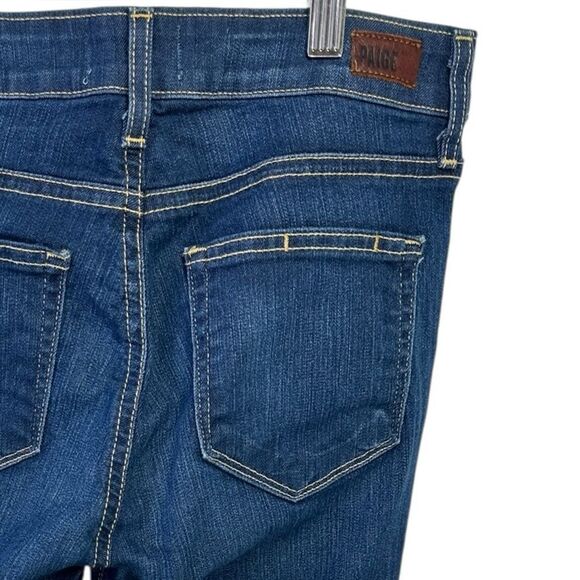 PAIGE SKYLINE ANKLE PEG Premium Stretch Low Rise Skinny Dark Wash Jeans 27 - Picture 8 of 14